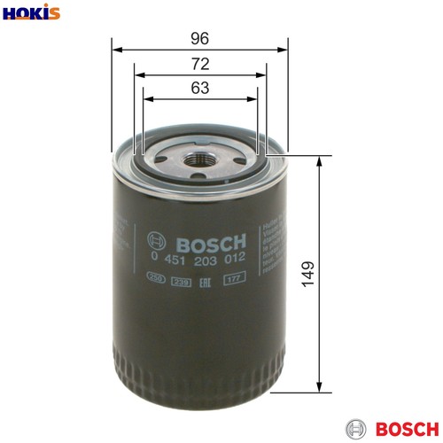 Oil filter 451 203 012 - 0,
