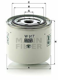 Mann filter 917 - mann-filter, w