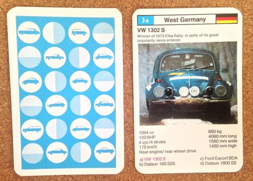 Top trumps single - single, card