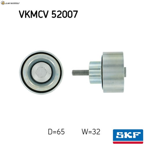 Idler guide pulley ribbed - idler, v-ribbed