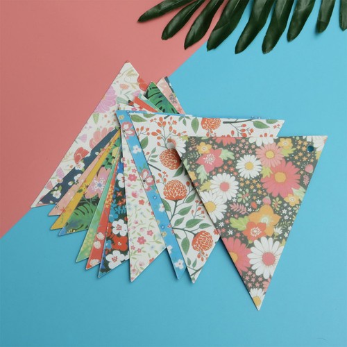 Floral party banner reusable - floral,