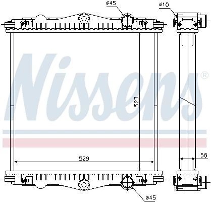 Nissens 614450 engine cooling - engine,