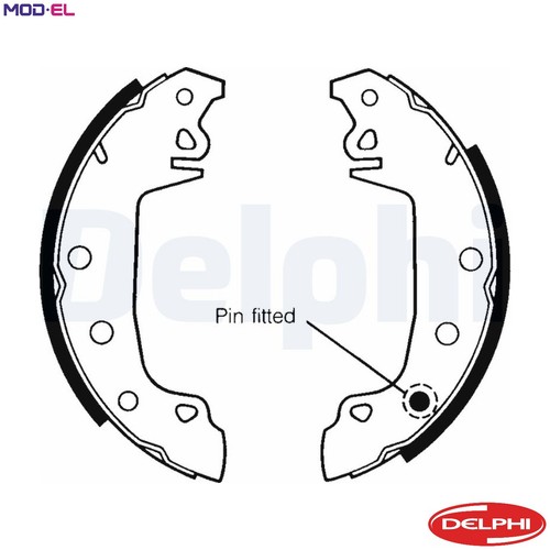 Brake shoe set ls1142 for - brake,