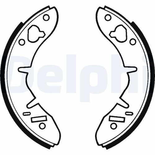 Front brake shoe set delphi - front,