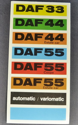 1969 daf brochure coupe - 1969,